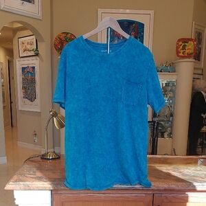 Blue Graphic T-Shirt with Pocket